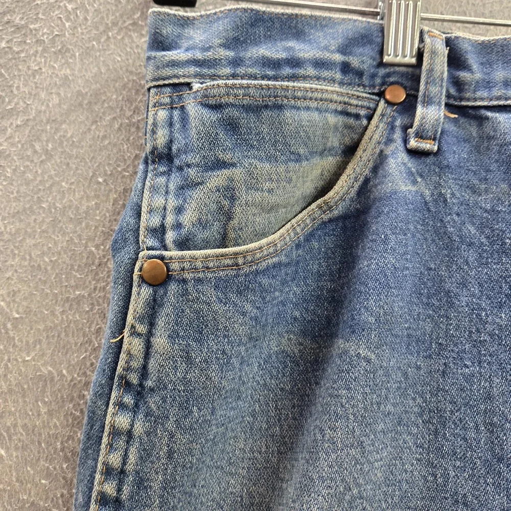 Wrangler Men Jeans 36X32 Blue Denim 13MWZ Cowboy Cut Original Fit 30
